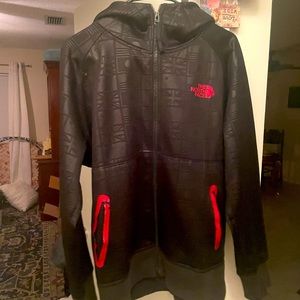 North face limited edition with flags zip up hoodie